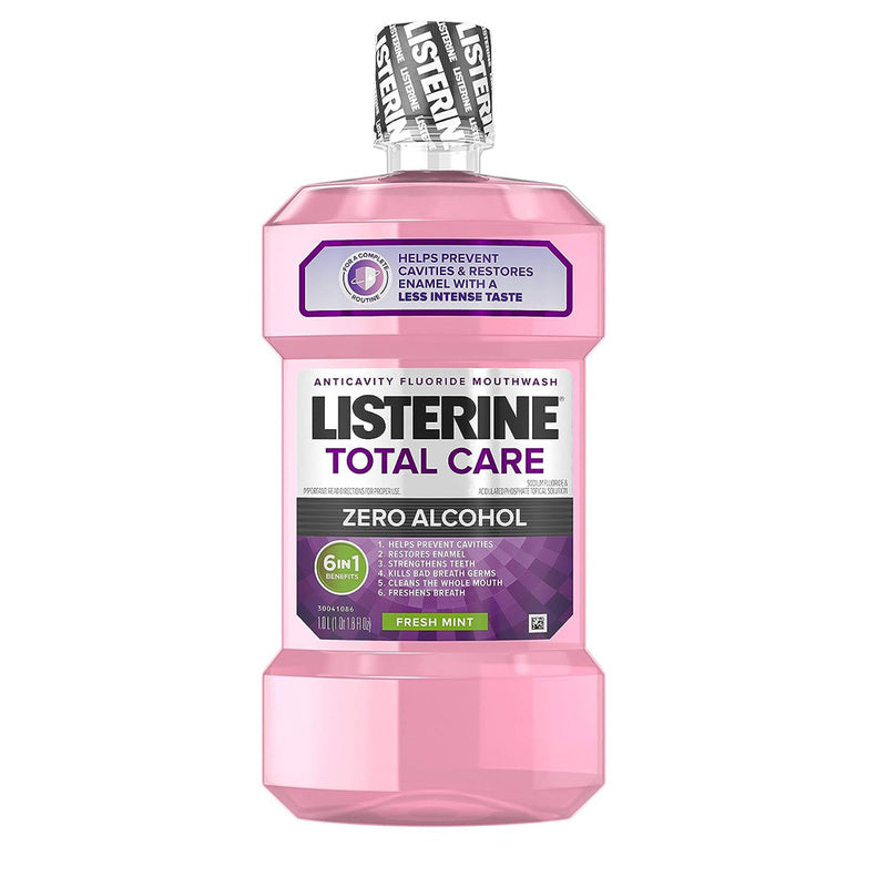 Listerine Total Care Zero Mouthwash - 33.8 oz, Pack of 3