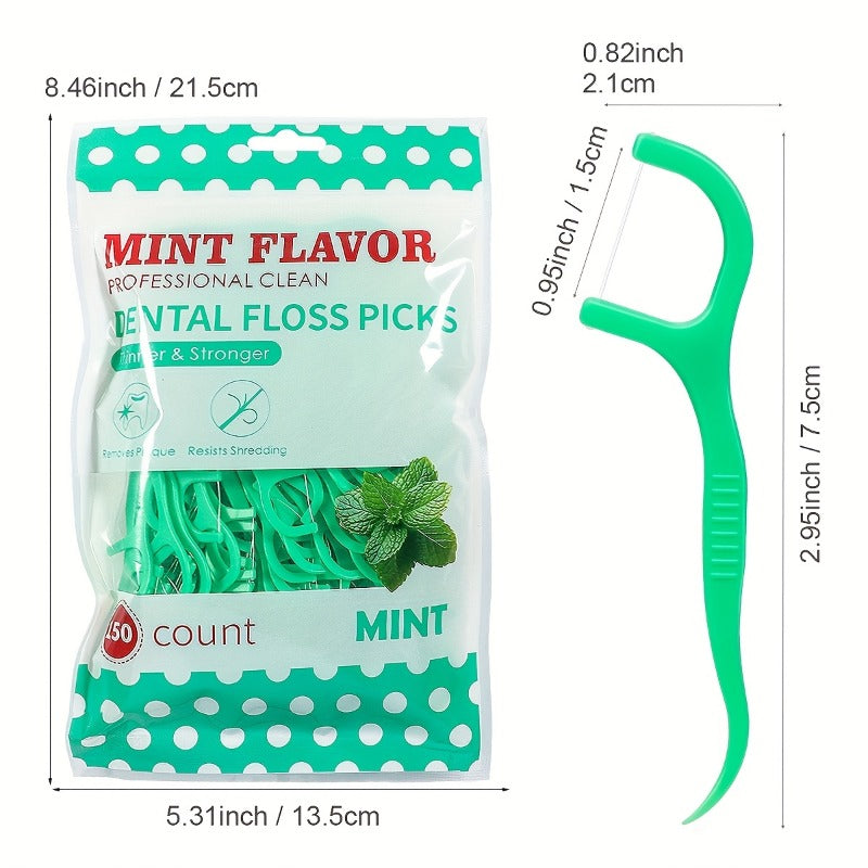Mint Dental Floss Stick, Water Flosser, Refreshing Mint Dental Floss Stick - Oral Care Cleaning Tool for Gaps Between Teeth