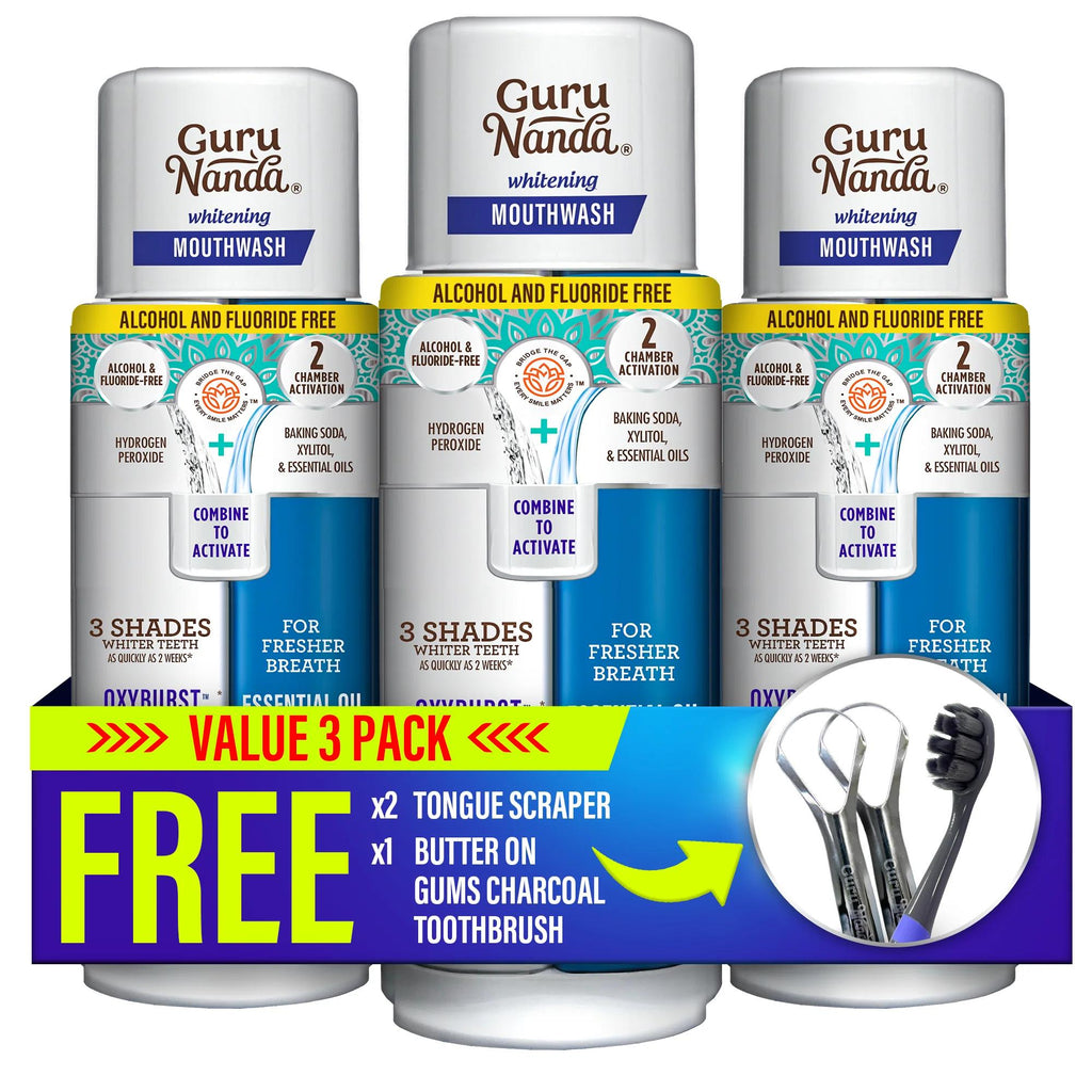Dual Barrel Oxyburst Whitening Mouthwash, 20 Fl Oz - 3 Pk