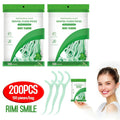 200pcs of Budget-Friendly Mint Dental Floss, Offering a Refreshing Mint Flavor, Designed to Fulfill Daily Oral Hygiene Requirements, Effectively Removes Food Particles Stuck Between Teeth, Durable And Comfortable