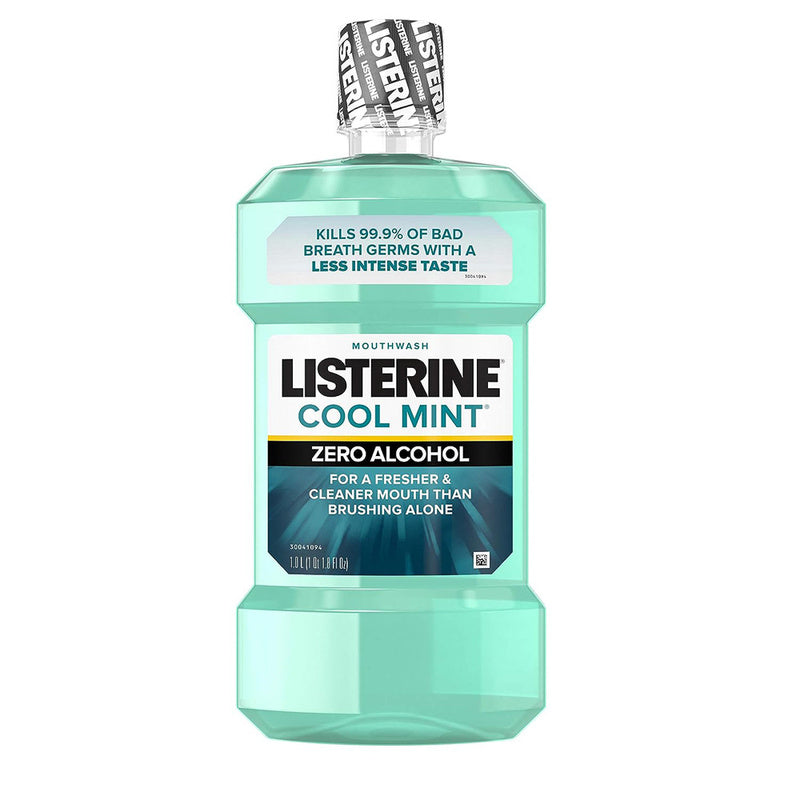 Listerine Zero Clean Mint Mouthwash - 33.8 oz, Pack of 3
