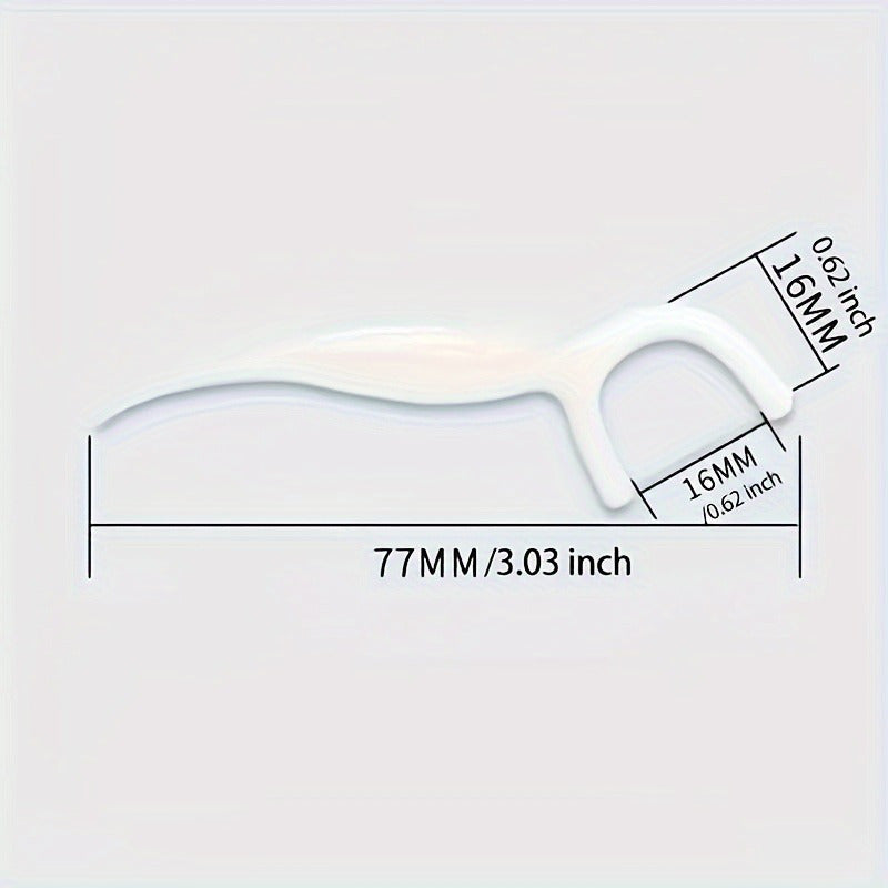 2 Packs (100 Counts Per Pack) Floss Picks - Individually Wrapped Plastic Flossers with Ergonomic Handle And Sharp Tip for Deep Cleaning, Interdental Care, Travel Friendly Oral Hygiene - Great for Braces, Sensitive Gums, Plaque Removal - Adult Floss