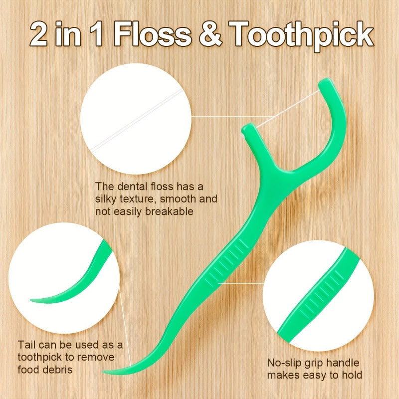 Mint Dental Floss Stick, Water Flosser, Refreshing Mint Dental Floss Stick - Oral Care Cleaning Tool for Gaps Between Teeth