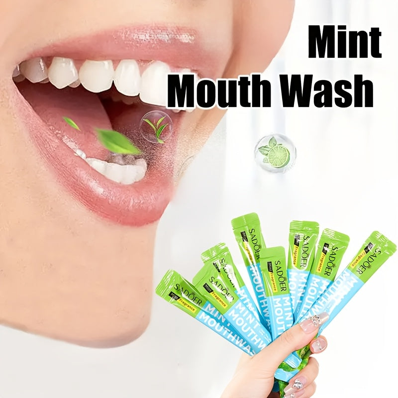 20pcs of Peppermint Mouthwash for Deep Cleaning, a Standalone Product for Fresh Breath with a Liquid Mint Flavor, Perfect for Valentine'S Day And Dating, And Convenient for Travel.