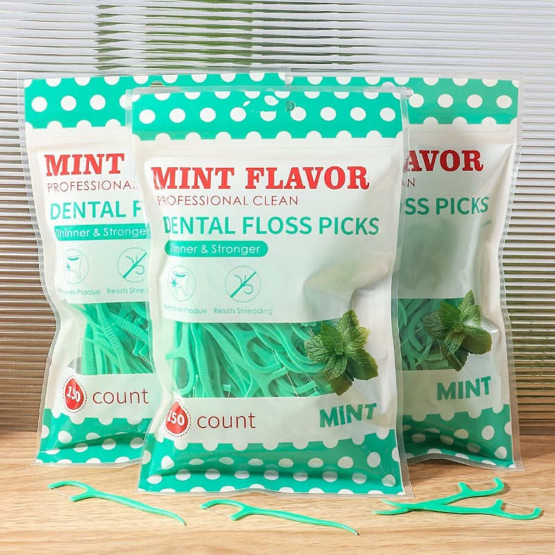 Mint Dental Floss Stick, Water Flosser, Refreshing Mint Dental Floss Stick - Oral Care Cleaning Tool for Gaps Between Teeth