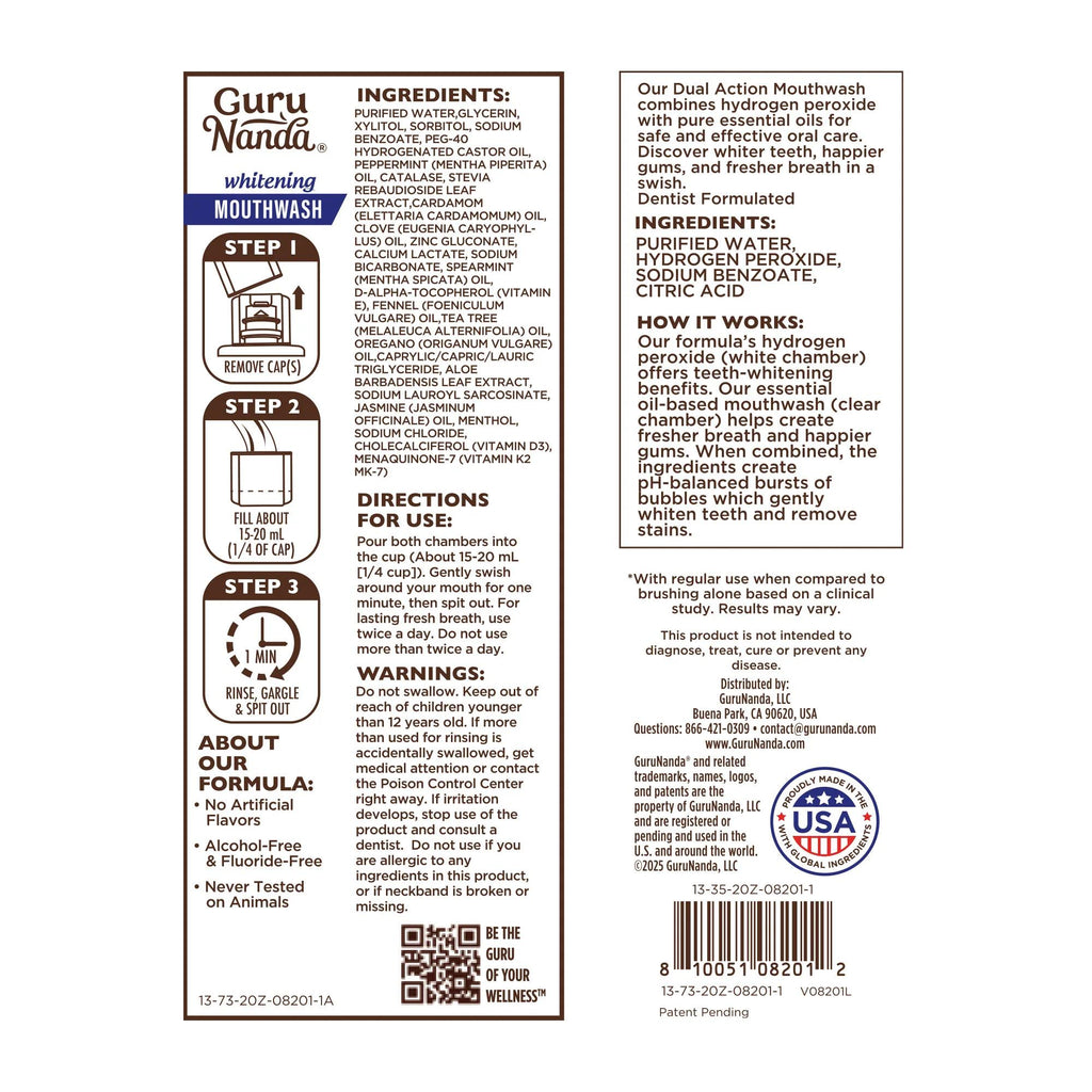 Dual Barrel Oxyburst Whitening Mouthwash, 20 Fl Oz - 3 Pk