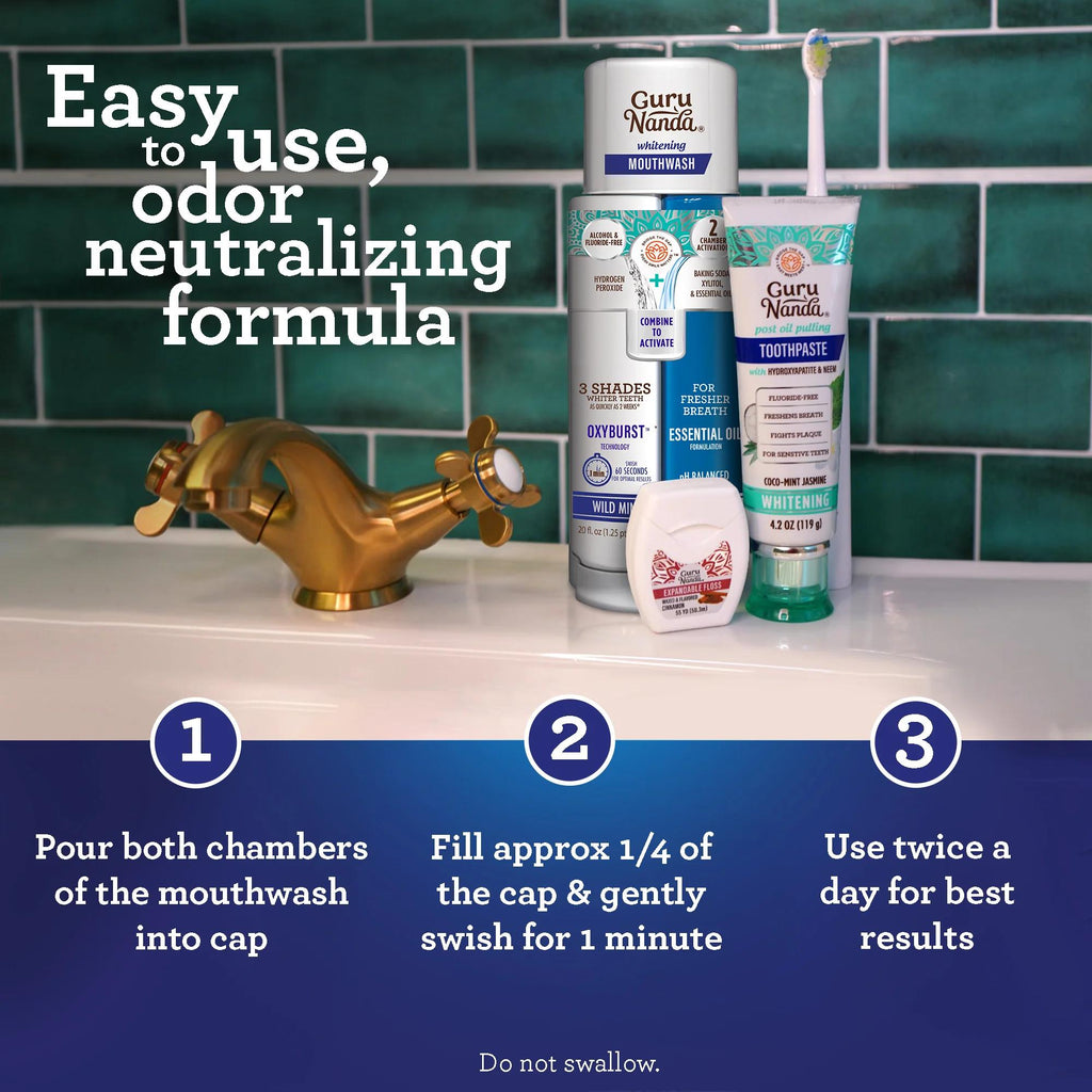 Dual Barrel Oxyburst Whitening Mouthwash, 20 Fl Oz - 3 Pk